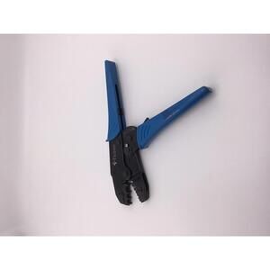 TICONN Crimping Tool for Heat Shrink Connectors - Ratcheting Wire 03C, Blue
